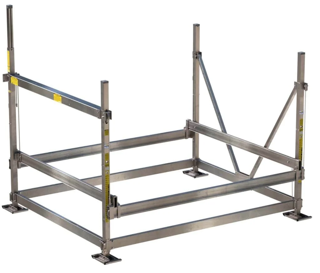 FLOE 5000 VSD vertical boat lift frame with aluminum construction, ready to support a boat